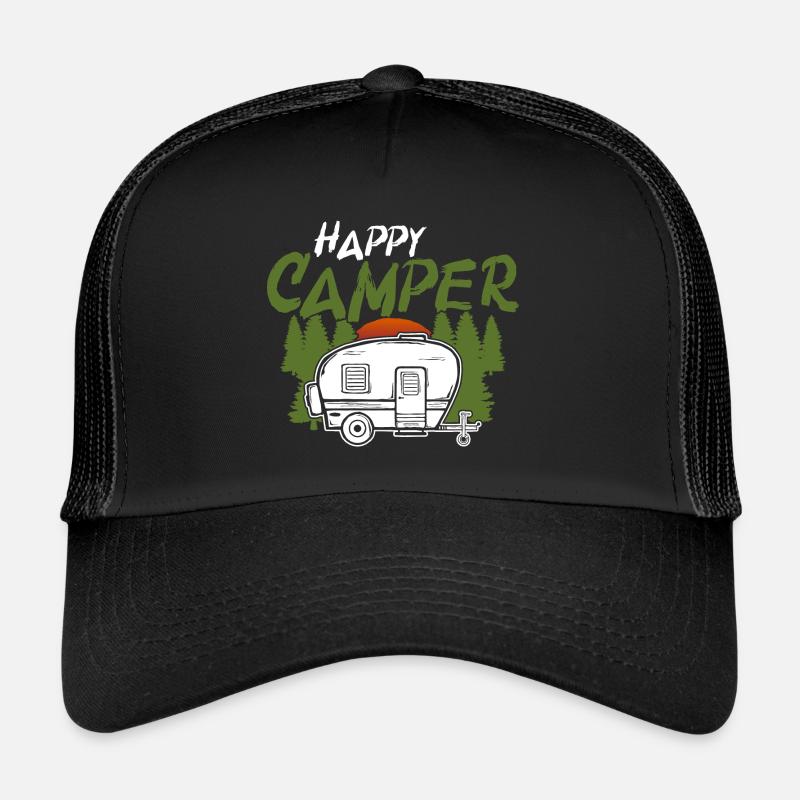 Camping camper caravan - happy camper Trucker Cap