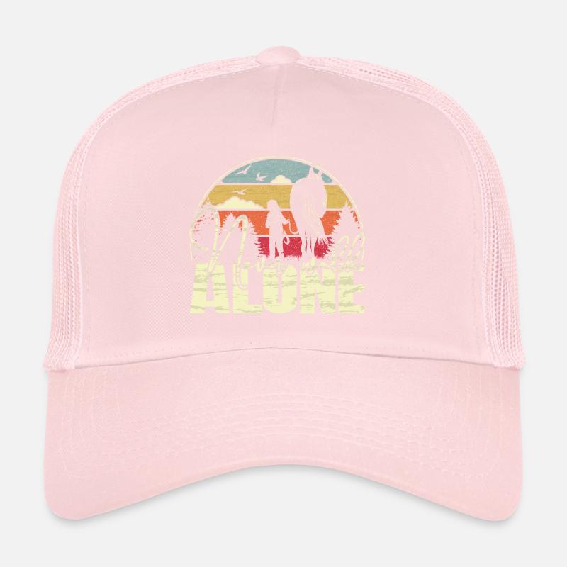 Never walk alone - Cheval de style vintage Casquette trucker 