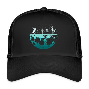 Disc Golf Player Planet Disc Golf Disc Golf Player - Trucker Cap - black/black - Front