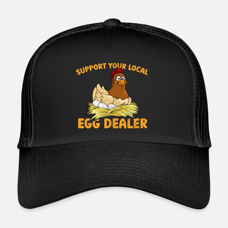 Egg Dealer Egg Farmer Chicken Lover Trucker Cap