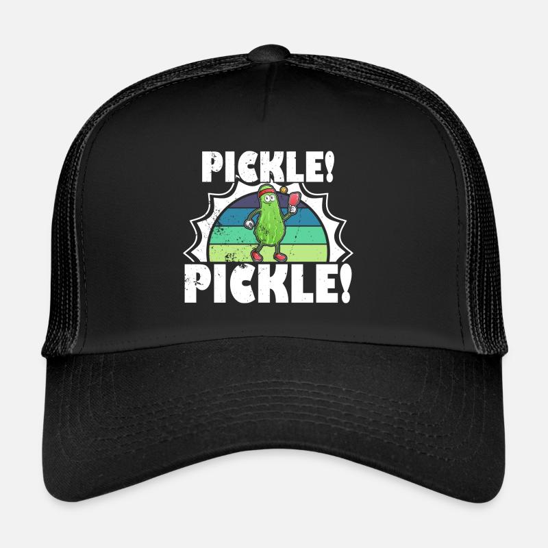 Pickle Pickelball Gurke Schläger Lustig Trucker Cap