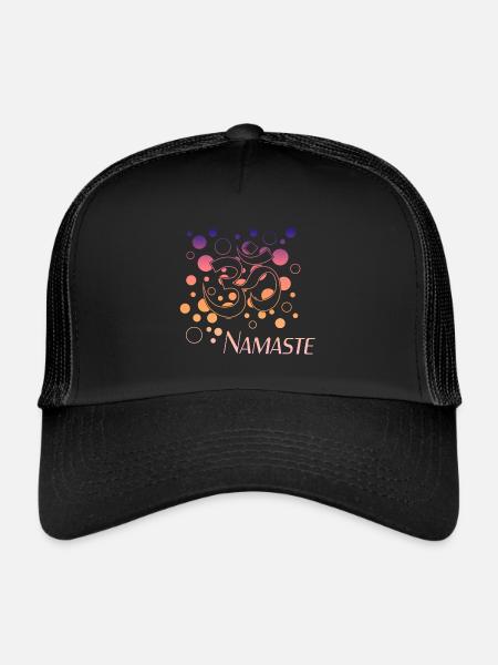 Yoga Namaste - Trucker Cap - Schwarz/Schwarz