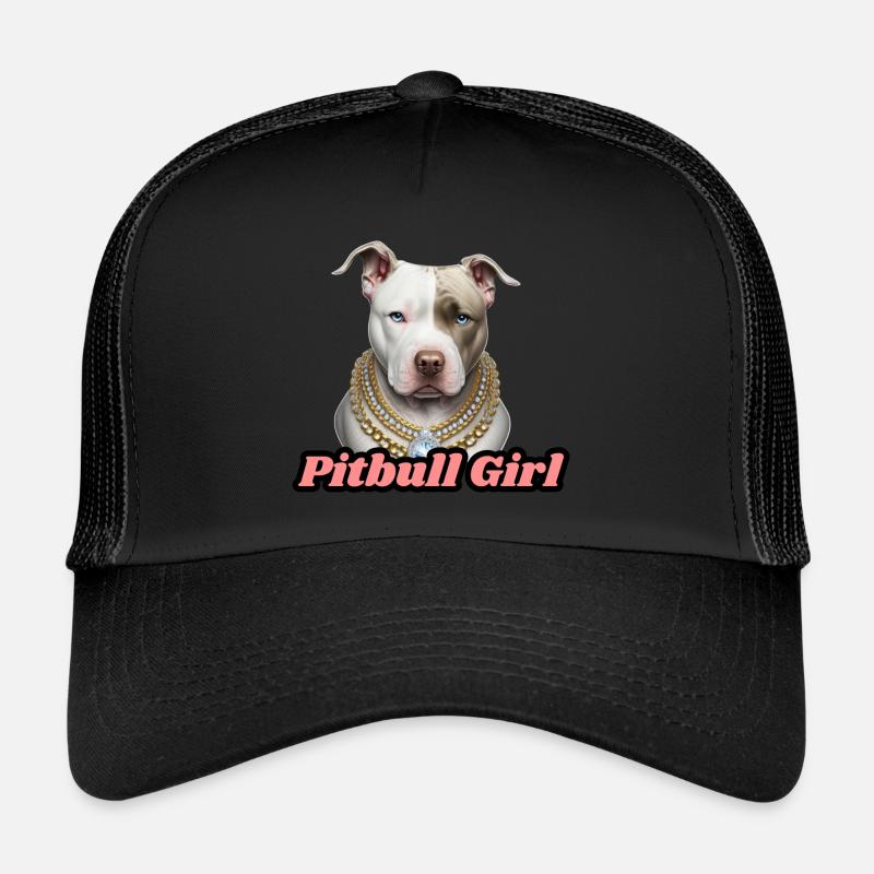 Ich bin zu 100% ein Pitbull Girl Trucker Cap