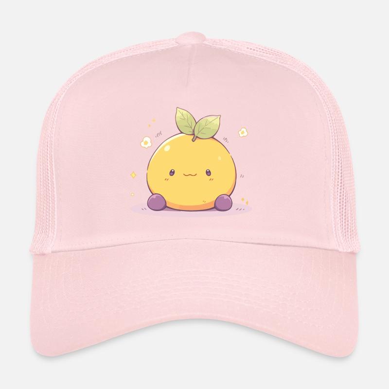 Mignon Chibi Kawaii Citron - Citron Mignon Casquette trucker 
