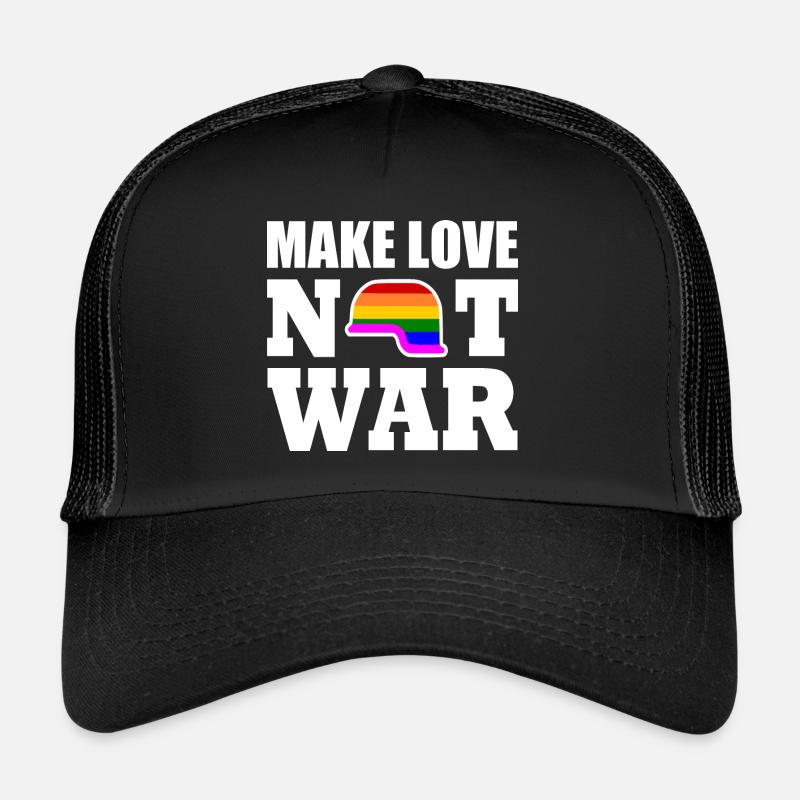 Make love not war Trucker Cap