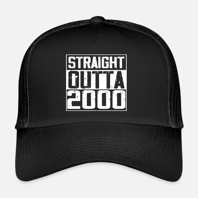 Straight Outta 2000 Retro 2000 Birthday Gift Trucker Cap