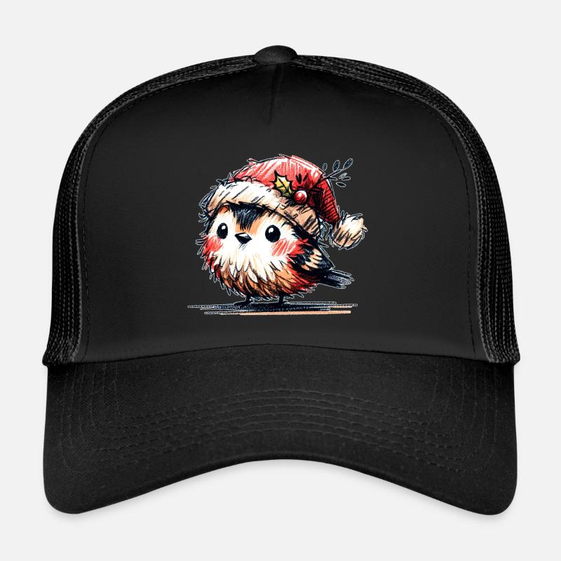 Christmas bird Trucker Cap