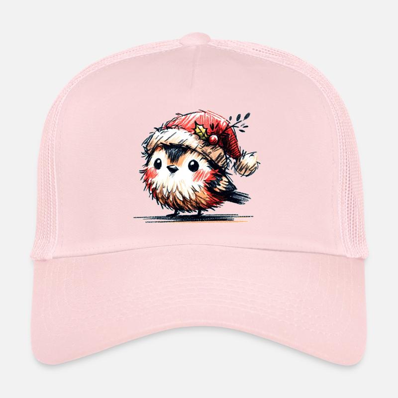 Christmas bird Trucker Cap