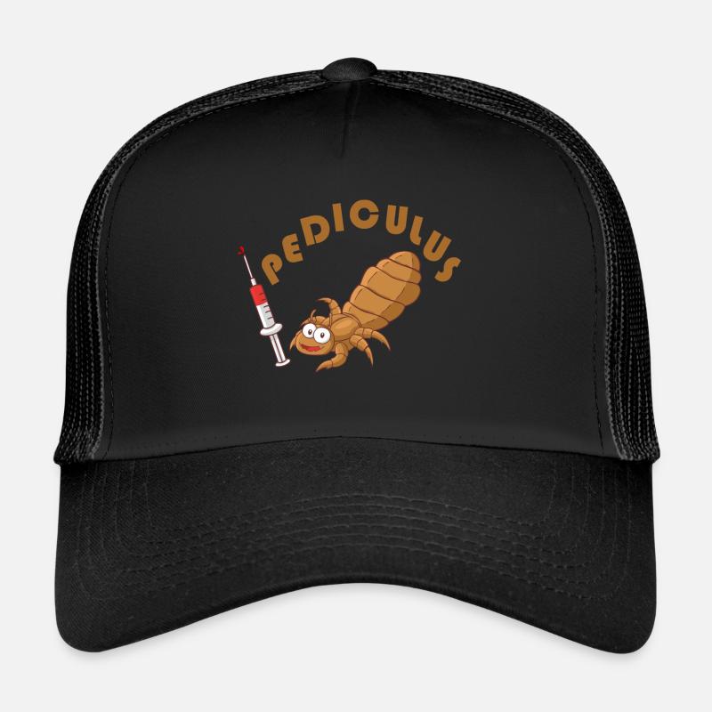 mignon bébé aux puces humaines - Casquette trucker  - noir/noir