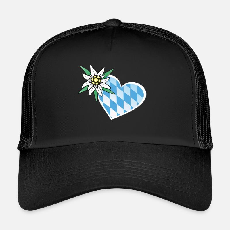 Bayernliebe - Trucker Cap - Schwarz/Schwarz