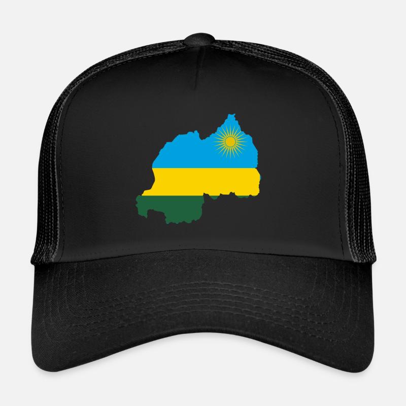 Manteau drapeau drapeau Rwanda carte Casquette trucker 