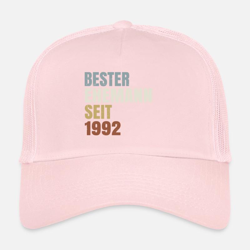 Retro Bester Ehemann seit 1992 Perlenhochzeit Trucker Cap