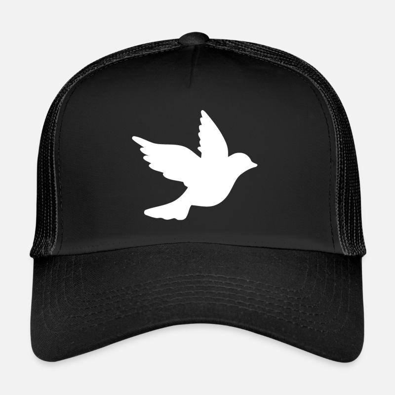 Frieden taube - Trucker Cap - Schwarz/Schwarz