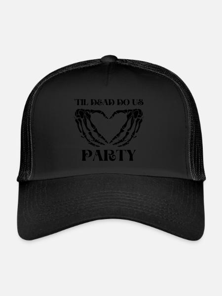 Til Death Do Us Party Bride Squelette - Casquette trucker  - noir/noir - Devant