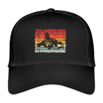 Go Kart Motorsport Go-Kart Go-Kart Pilote de Kart - Casquette trucker  - noir/noir - Devant