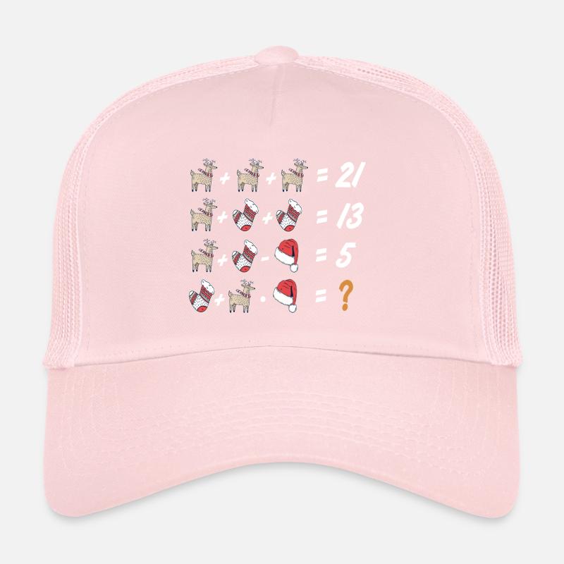 Noël moche, Noël, Math, Devoir de mathématiques Casquette trucker 