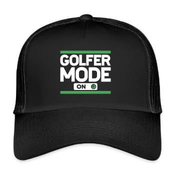 Golfers Golfer Fashion Golfing Golf - Trucker Cap - black/black - Front