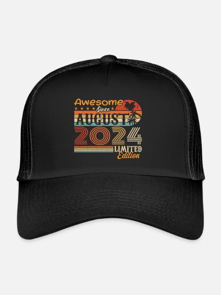 2024 August Gift Idea August 2024 - Trucker Cap - black/black - Front