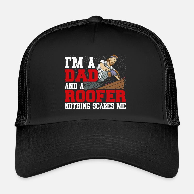 Lustiger Dachdecker Zimmermann Beruf Papa Vater Trucker Cap