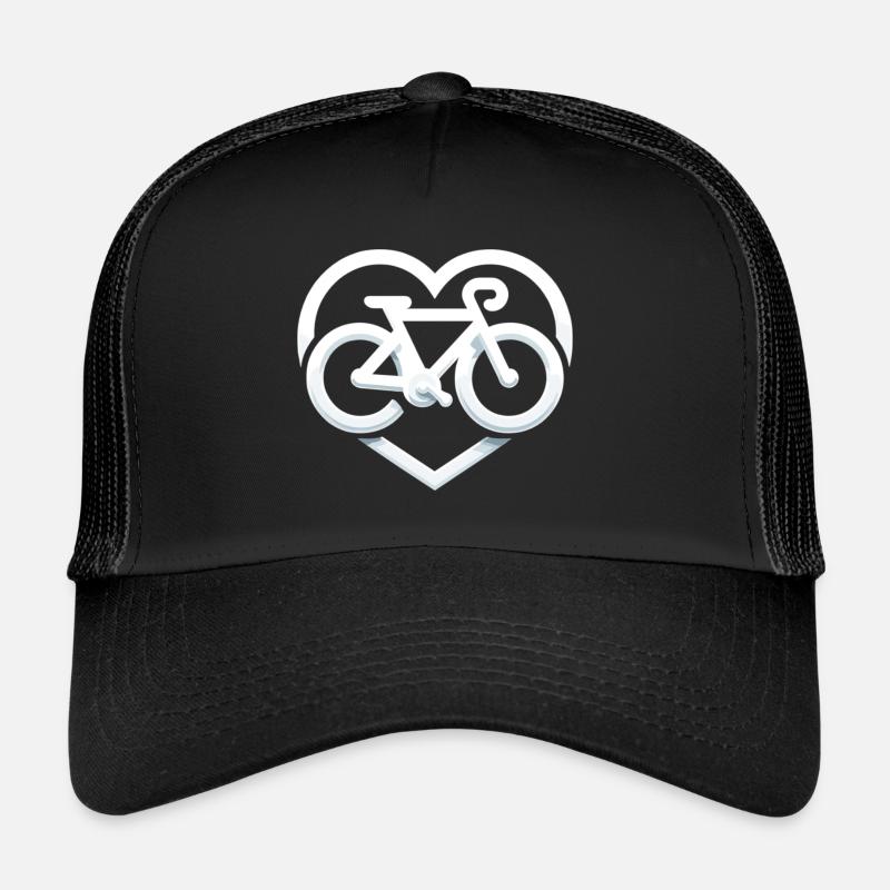 Cycling with love - Trucker Cap - black/black
