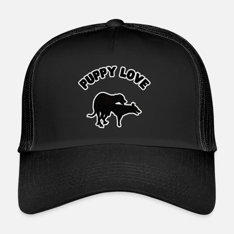 Puppy Love Black Grunge Casquette trucker 