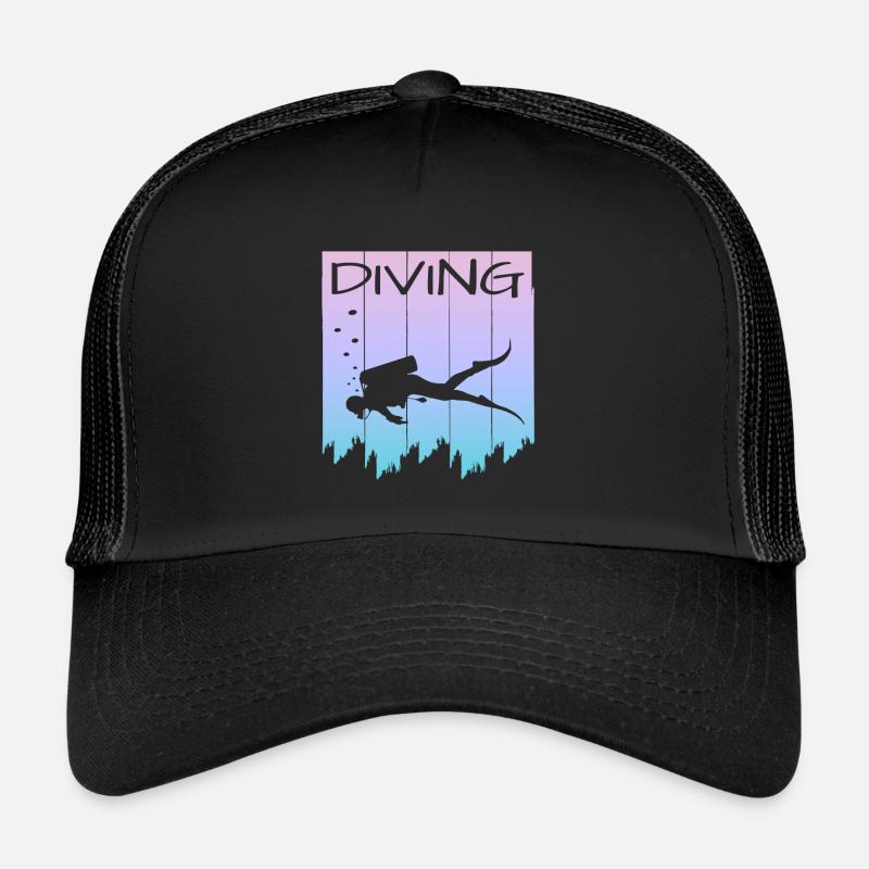 Tauchen Tauchdesign Diving Scuba Diver Trucker Cap