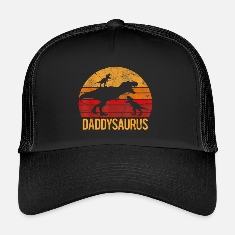 Daddysaurus - Casquette trucker  - noir/noir