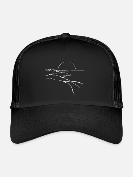 Sunset - Trucker Cap - black/black - Front