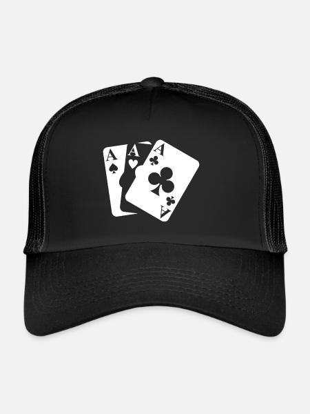 playing cards - Trucker Cap - black/black