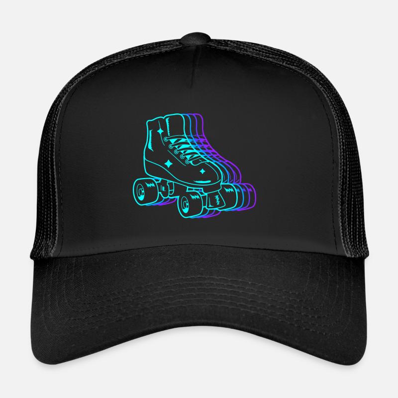 Rollschuh Kinder Roller Skating Kinder Rollschuhe - Trucker Cap - Schwarz/Schwarz