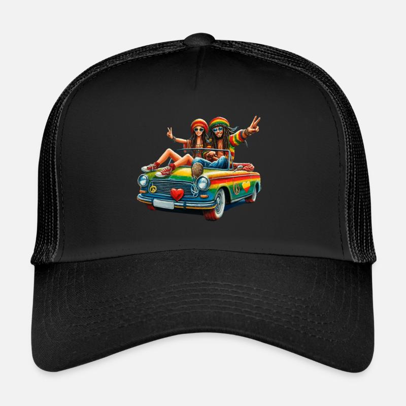Sommerliche Rastafari Reise Gross Trucker Cap