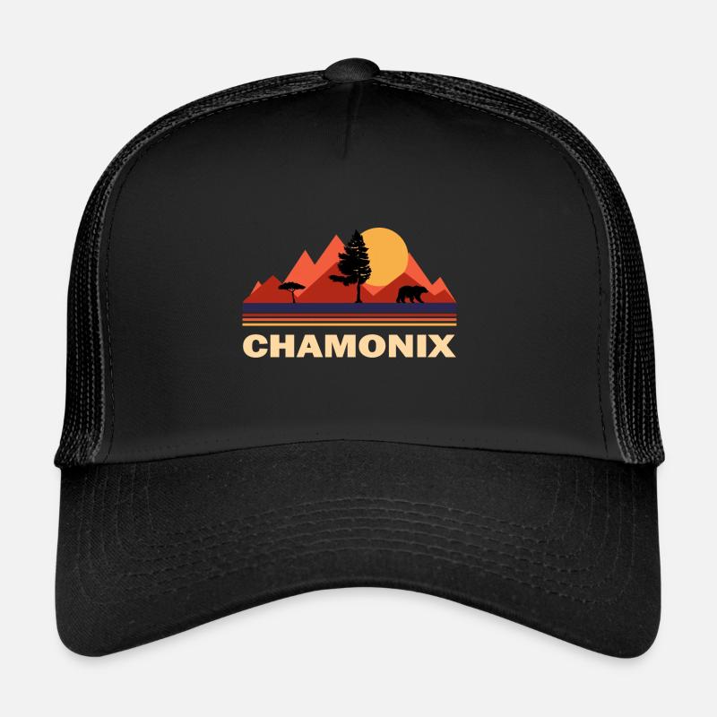 chamonix - Casquette trucker  - noir/noir