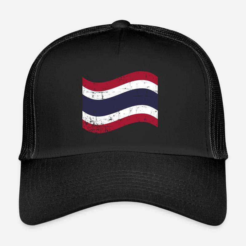 Thailand - Trucker Cap - Schwarz/Schwarz