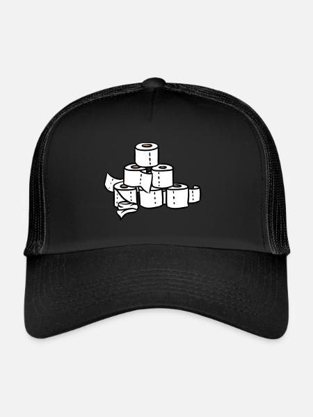 PQ Tour pyramide de corona Hamsters pandémie - Casquette trucker  - noir/noir - Devant