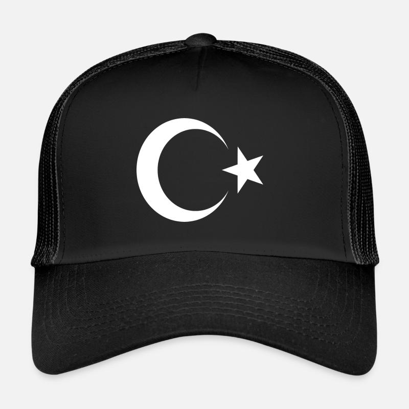 turkey crescent and star turkey, turkey, turquoise Trucker Cap