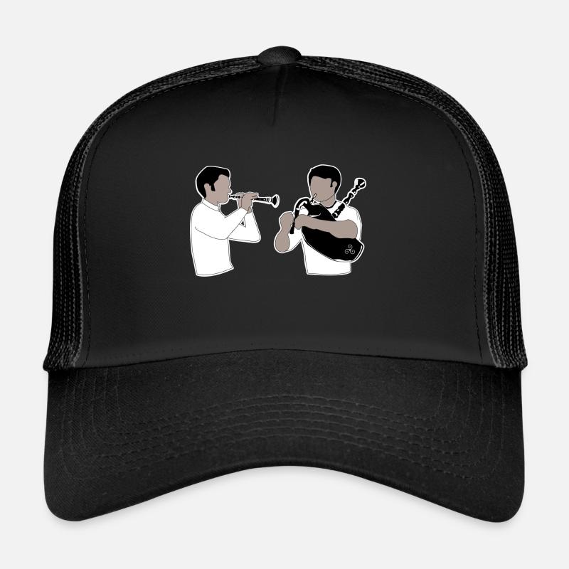 bagad - Casquette trucker  - noir/noir