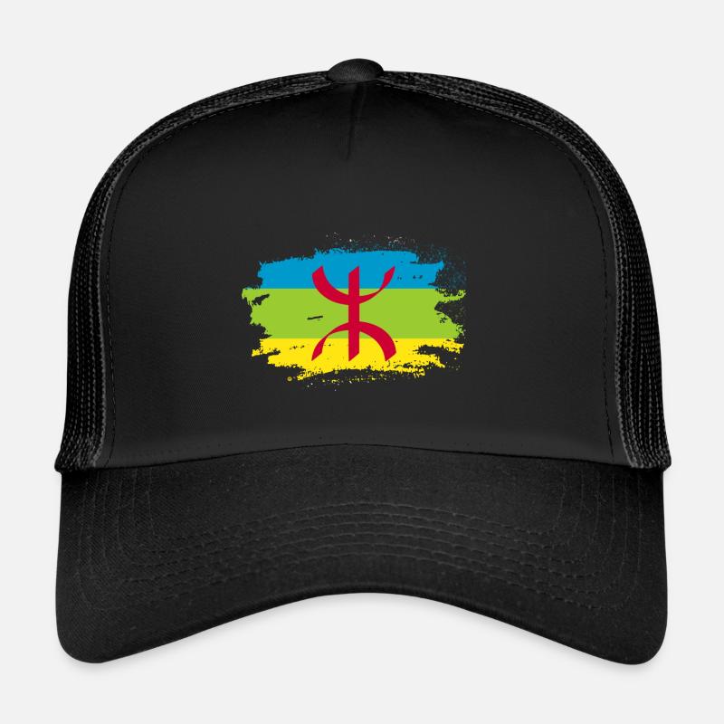 Amazigh - Trucker Cap - Schwarz/Schwarz