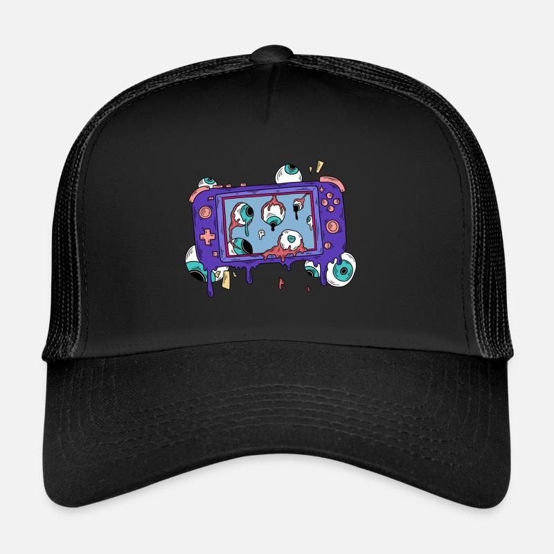 CONSOLE DE JEU ZOMBIE GAME CONTROLLER - Casquette trucker  - noir/noir