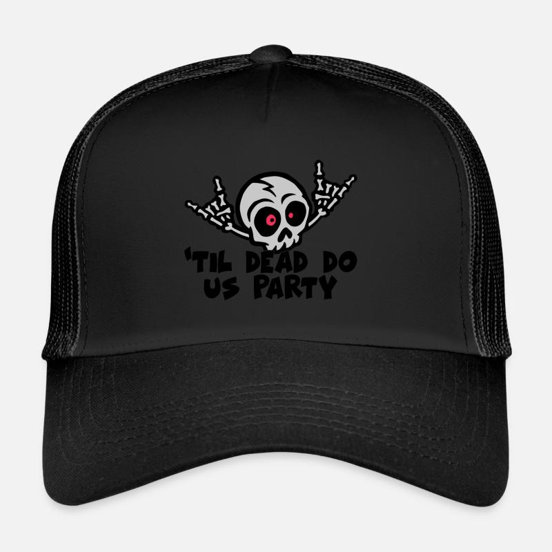 Til Death Do Us Party Bride Squelette Casquette trucker 