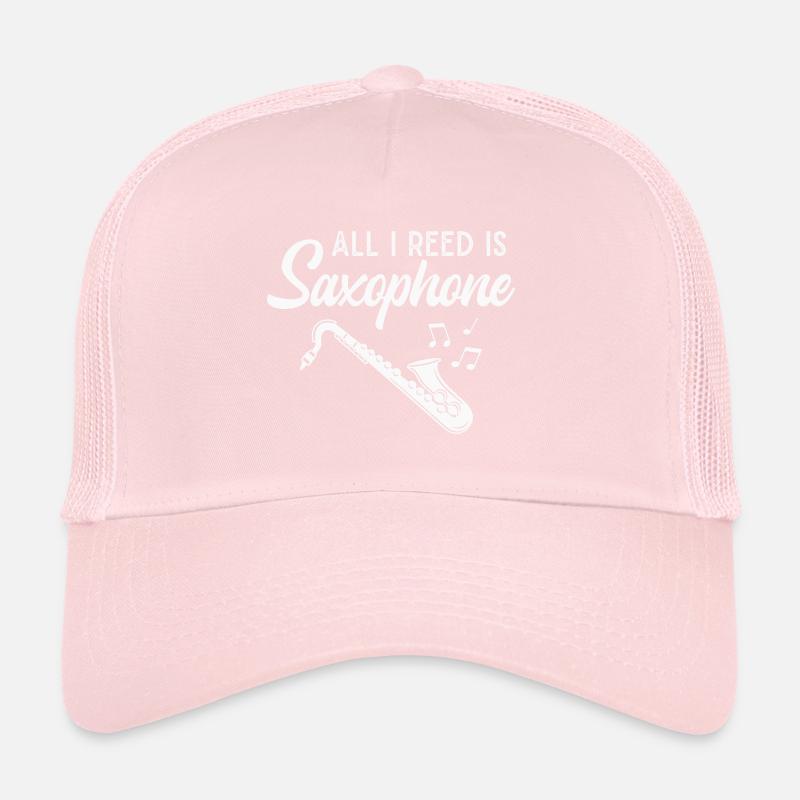 Saxophone Musician Jazz Saxophonist Orchestra Trucker Cap