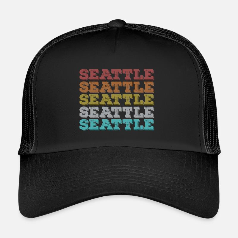Seattle Retro Trucker Cap