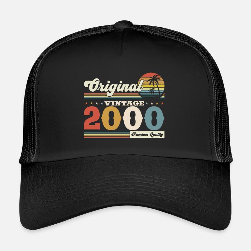 Original 2000 Millésime 2000 24ème anniversaire 2000 Casquette trucker 