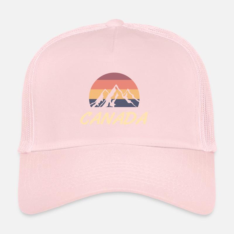 Canada mountains retro gift Trucker Cap