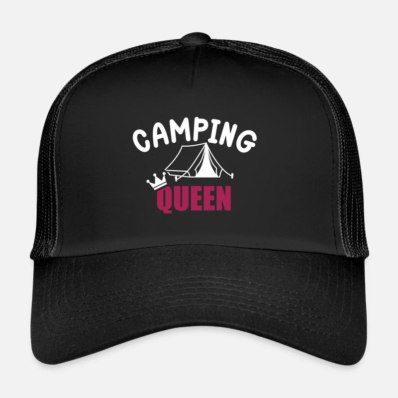 Camping - Trucker Cap - Schwarz/Schwarz
