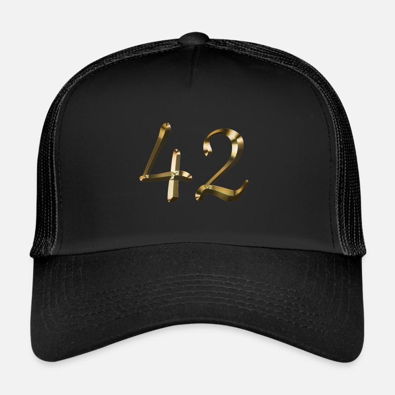 42 ans 42 ans or 42e anniversaire cadeau Casquette trucker 