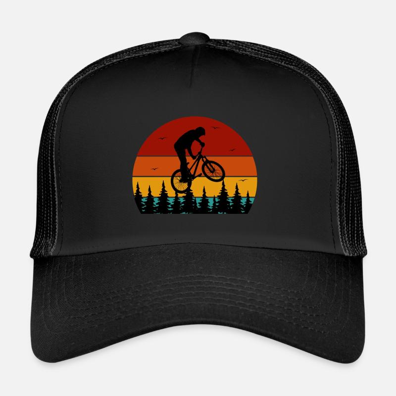 Mountain bike downhill - Trucker Cap - black/black