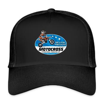 Kinder Motocross - KIDS MX - Trucker Cap - black/black - Front