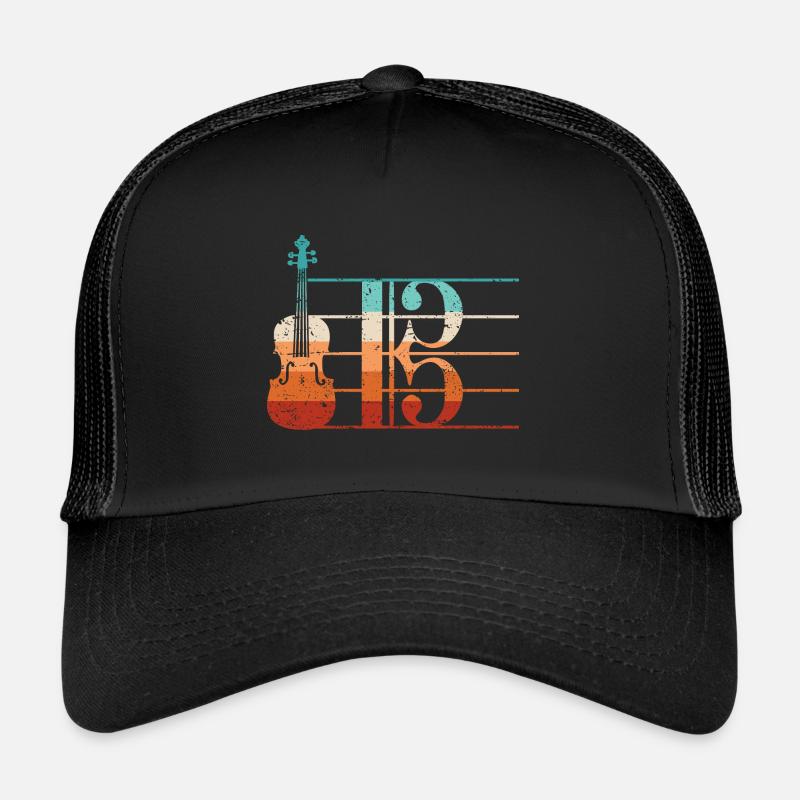 Alto Clef Viola Player Violist Trucker Cap