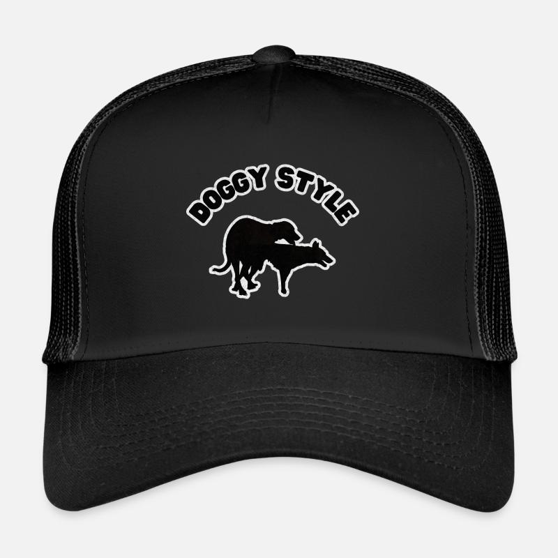 Levrette Grunge Noir Casquette trucker 