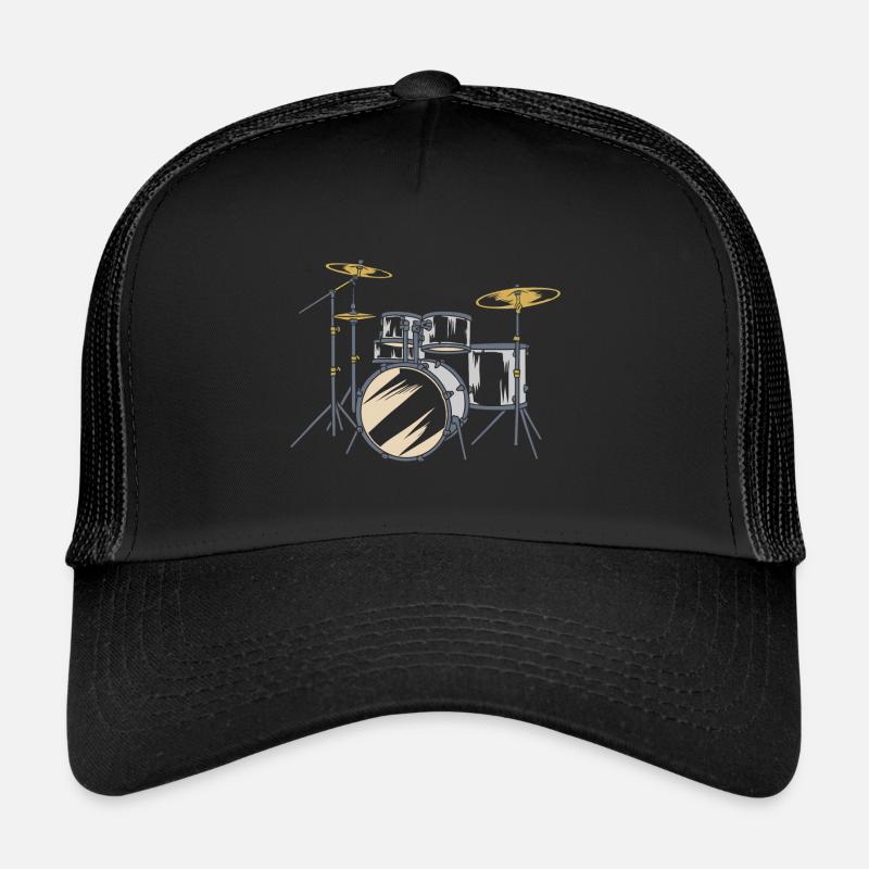 Drums Drummer Drums Drummers Casquette trucker 